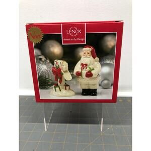 Lenox Countdown 'Till Christmas Salt and Pepper Set Santa Mailbox New Open box